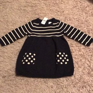 NWT Baby Gap cotton sweater dress